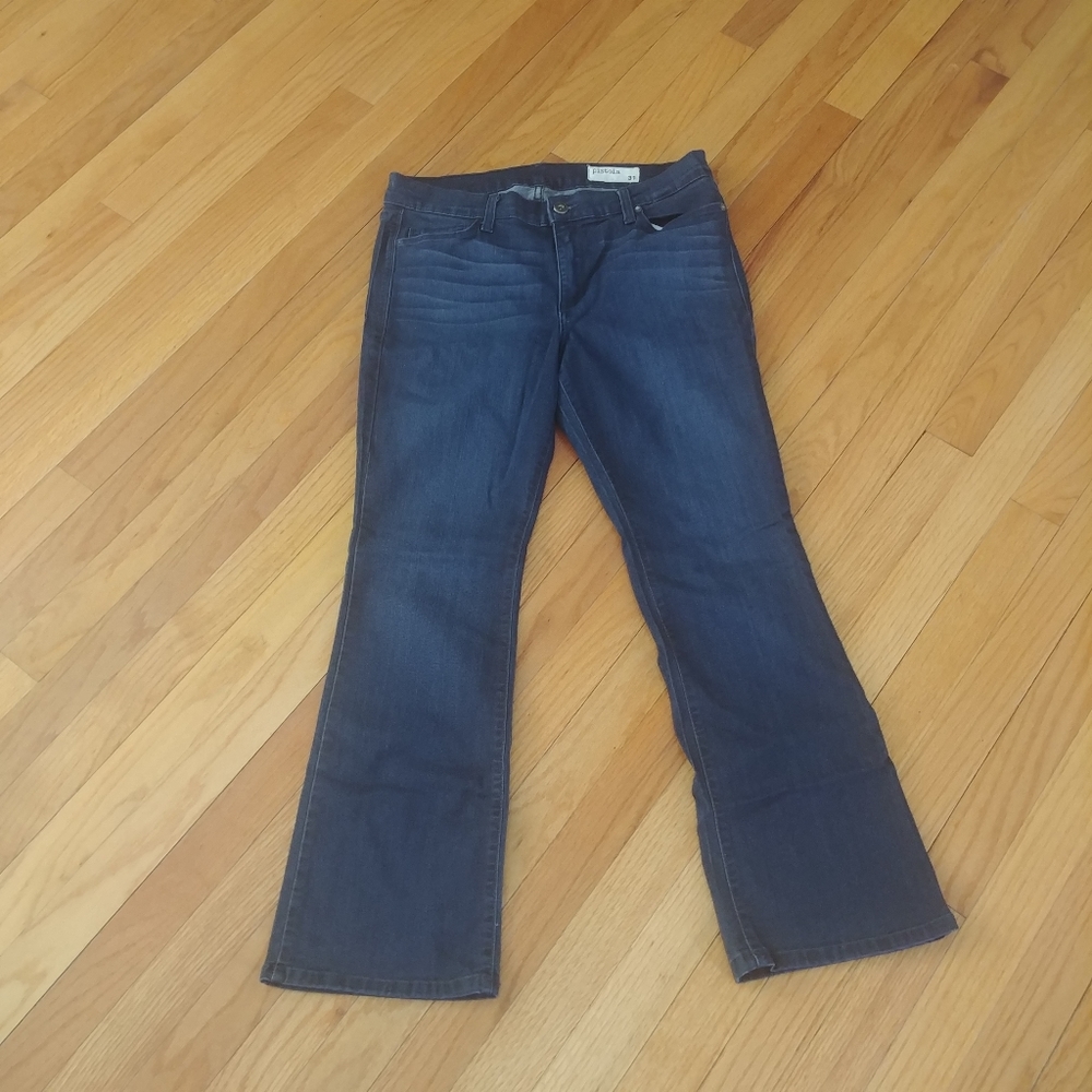 pistola Dark Wash Blue Boot Cut Jeans